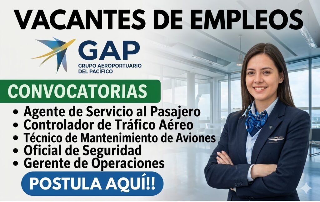 Convocatoria de Empleos GRUPO AEROPORTUARIO DEL PACÍFICO 2026: Despega tu Carrera ✈️💼